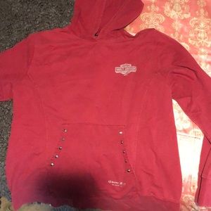 red harley davidson sweatshirt